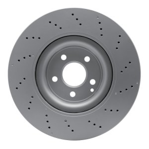 Mercedes-Benz SLK300 Brake Rotor (1) - Front - R1 Concepts - GeoSPEC Coated - Drilled - `12-`20
